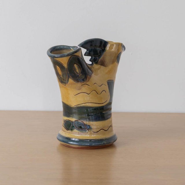 1950s French Ceramic Rooster Vase For Sale In Los Angeles - Image 6 of 11