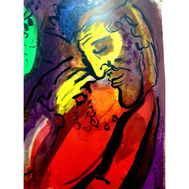 Marc Chagall - Colorful Bible - Original Lithograph 1956 For Sale - Image 3 of 8