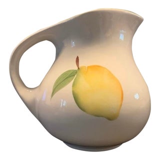 1960s Arm Ceramic Vintage Italian Ceramic Jar Pitcher For Sale