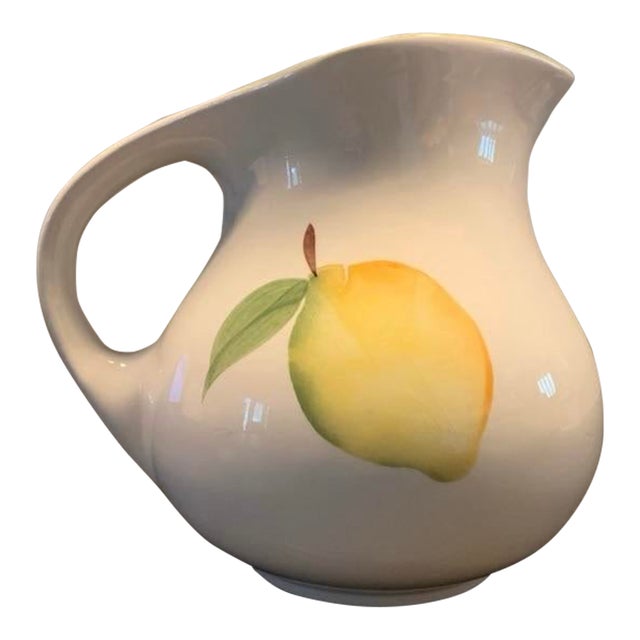 1960s Arm Ceramic Vintage Italian Ceramic Jar Pitcher For Sale
