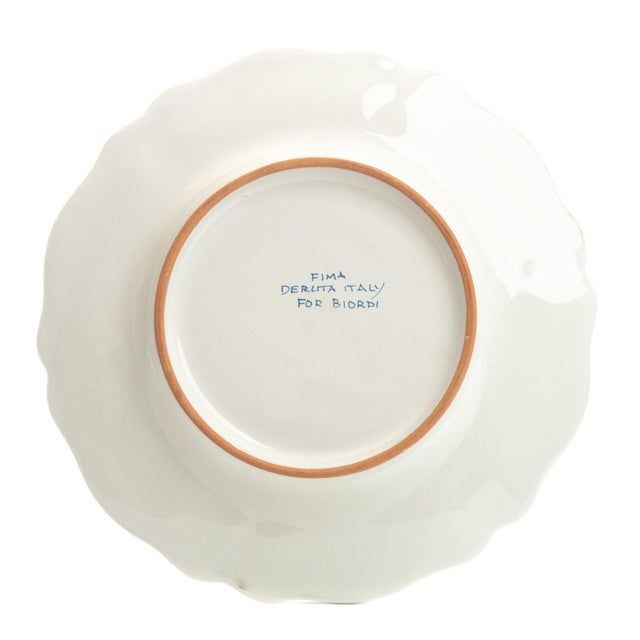 Traditional Antico Deruta Salad Plate, Simplified - Set of 4 For Sale - Image 3 of 5