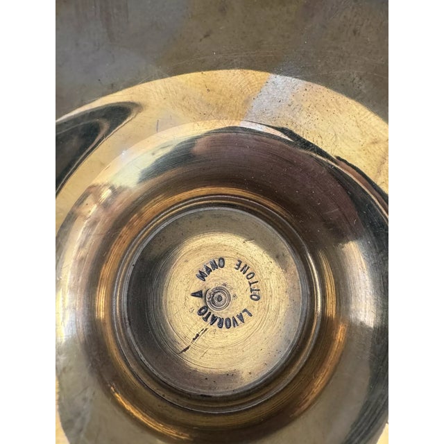 Gold Italian Modern Handmade Cylinder Vase in Brass, 1970s For Sale - Image 8 of 8
