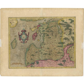 Map of the Northern Baltic Region For Sale
