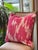 2020s Abstract Print Pink Pillows- a Pair For Sale - Image 5 of 7
