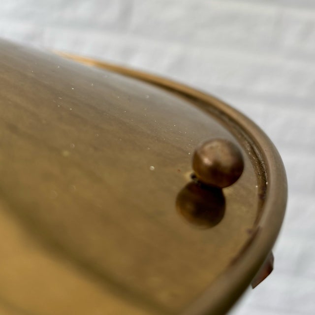 Metal Mid-Century Scandinavian Pendant Lamp in Brass and Glass, Sweden, 1950s For Sale - Image 7 of 11