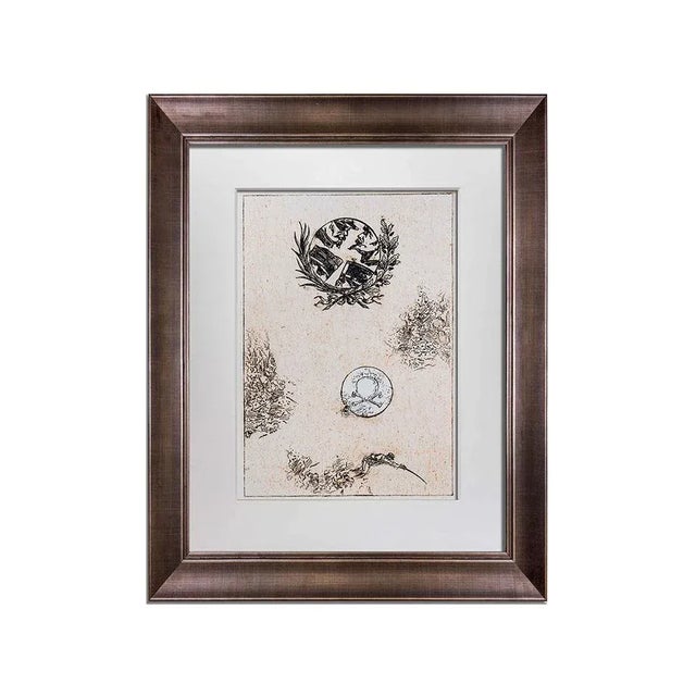 Antique White 1970s Modern Max Ernst Lithograph - Original Numbered Limited Ed. "All Quiet on Line" For Sale - Image 8 of 13