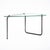 Coffee table from the mid-century period in France. This piece has a glass top in a curved triangular shape. The table has...