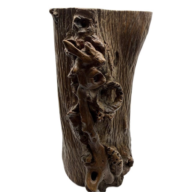 Chinese scholars are fond of objects from nature and wood, burlwood, bamboo brush pots became necessary pieces of...