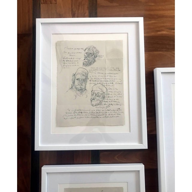 Mexican Group of Three Works on Paper by Jose Luis Cuevas, framed For Sale - Image 3 of 10