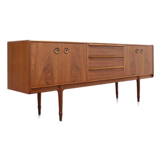 1960s Mid Century Modern Vintage Teak Sideboard Credenza in the Style McIntosh For Sale