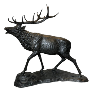 Vintage Bronze Stag Sculpture