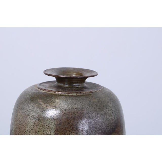 Brown Abstract Decorated Vase from Gert De Rijk, 1970s For Sale - Image 8 of 17