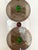 Large Contemporary Pair of Brass and Circle Disc Murano Glass Sconces, Italy For Sale - Image 10 of 12