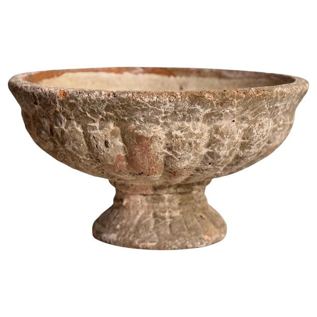 French Provincial Style Patinated Terracotta Planter on Pedestal, Early 20th Century For Sale - Image 14 of 14