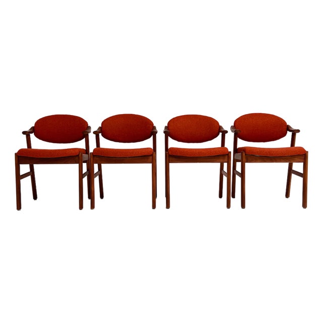 Vintage Danish Chairs by Schou Andersen, 1960s, Set of 4 For Sale