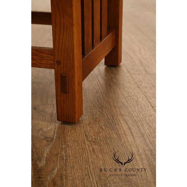 Stickley Mission Collection Oak Spindle Coffee Table For Sale - Image 16 of 18