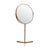 Italian Round Freestanding Mizar Mirror in Burnished Metal For Sale - Image 6 of 6