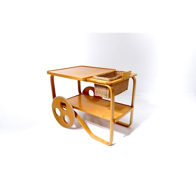 1960s Swiss Vintage Tea Trolley by Alvar Aalto, 1960s For Sale - Image 5 of 18