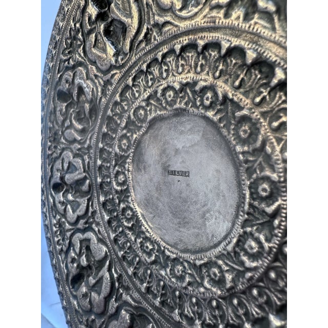Late 19th Century Silver Salver Tray Probably Madras South India For Sale - Image 9 of 17