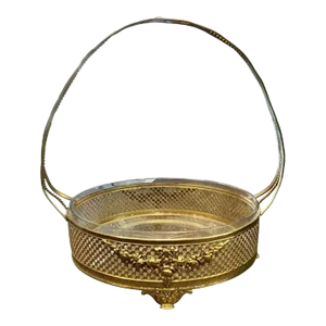 1930s Rococo Style Handled Basket