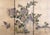 1950s Japanese Byobu "2 Quails Under Flowering Bush" Artist Hand Signed & Hand Painted 4-Panel Folding Screen Excellent Overall Condition For Sale - Image 10 of 10
