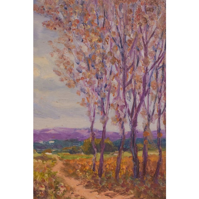 1950s Impressionist Landscape, Mid-20th Century, Oil on Board For Sale - Image 5 of 8