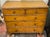 Brown 19th-C. English Carved & Painted Pine Faux Bamboo Tall Chest of Drawers For Sale - Image 8 of 9