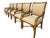Vintage Organic Modern Rattan Dining Chairs With Arms and Upholstered Seats | Set of 6 For Sale - Image 4 of 10