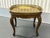 Late 20th Century Vintage Wood Queen Anne Style Table With Removable Brass Tray For Sale - Image 5 of 9