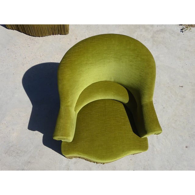 Green Green Velvet Toad Armchairs, 1950s, Set of 2 For Sale - Image 8 of 18