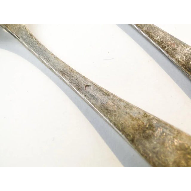 Art Deco Brass Spoons from WSW, 1950s, Set of 6 For Sale - Image 3 of 9