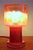 Red Swedish Glass Lamp by Ove Sandeberg for Kosta Boda, 1960s For Sale - Image 8 of 13