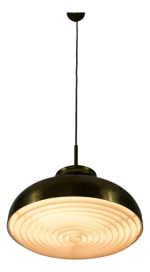 Mid-Century Modern Danish Brass Pendant Lamp, 1970s