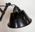 Industrial Black Enamel Scissor Wall Lamp, 1950s For Sale - Image 15 of 18