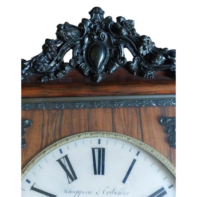 Enormus Black Forest Wall Clock For Sale - Image 4 of 8