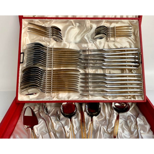 1960s Vintage Flatware Cutlery Set from Fürst Besteck Solingen, 1960s, Set of 68 For Sale - Image 5 of 9