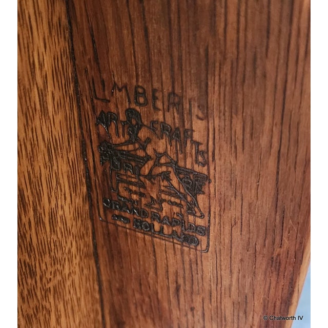 Antique Mission Oak Arts & Crafts Period Charles P. Limbert Settee Settle, C1906-1915 For Sale - Image 13 of 16