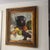 20th Century European School Oil on Canvas Board Tabletop Still Life Framed Signed For Sale - Image 11 of 12