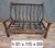 Small Antique Bamboo Sofa, 1890s For Sale - Image 5 of 7