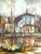 1960s Large Nautical "Ships in Harbor" Oil Painting by M. Runci For Sale - Image 5 of 12
