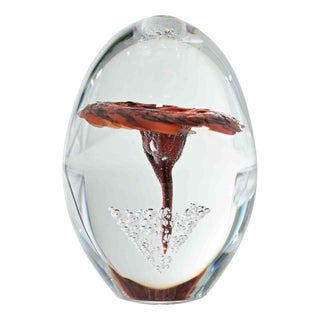 Vintage Glass Bowl, 1970s For Sale