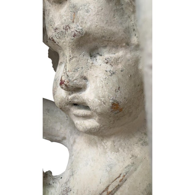 Paint Vintage Cherub Putti Console Table With Scagliola Top For Sale - Image 7 of 8