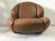 1960s Unique Organic Italian Leather Lounge Chair by Comfortline For Sale - Image 5 of 12
