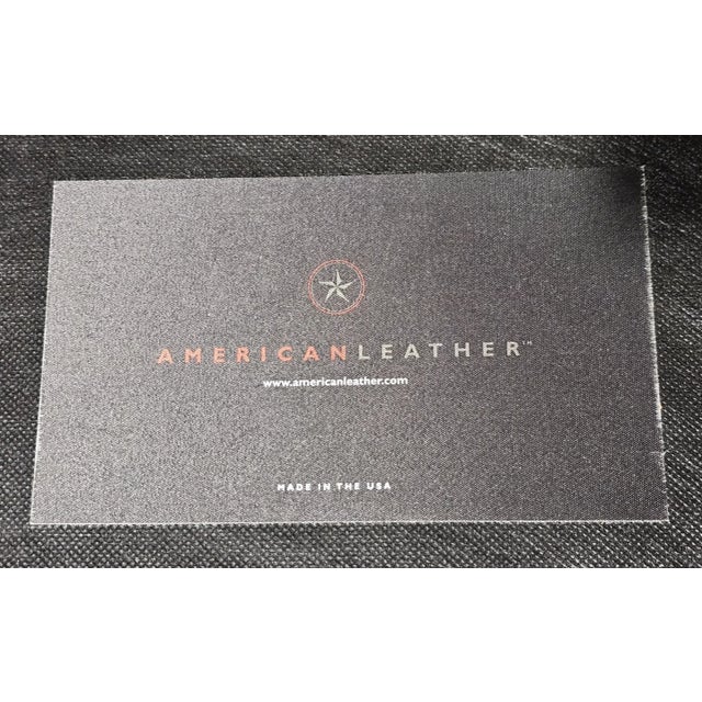 Late 20th Century Vladimir Kagan Matinee Sofa American Leather Red and Black For Sale - Image 13 of 14