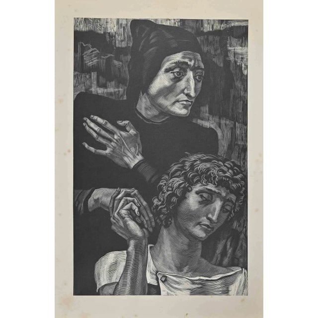 The Compassionis an original etching realized by an Anonymous artist in the Early 20th Century. In good conditions with...