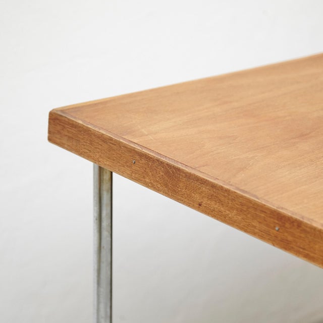 1930s Large Bauhaus Desk in Wood and Tubular Metal, 1930 For Sale - Image 5 of 18