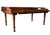 Brown Antique English Mahogany Reading Breakfast Table with Gallery Sides Pierced Grip Handles and Turned Legs For Sale - Image 8 of 17