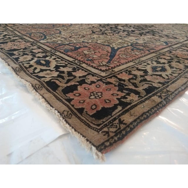 Antique Persian Sarouk Ferahan , 3'4" X 4'9" For Sale - Image 10 of 10
