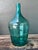 Vintage Teal Glass Demijohn For Sale - Image 10 of 13
