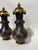 Late 19th Century Pair, 19th Century English Brighton Pavilion Style Decoupage & Gilt Wood Vases For Sale - Image 5 of 9